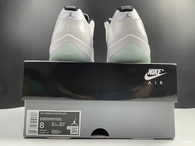 1st Kicks Jordan 4116 Low 11 Blue Retro Legend AV2187- FashionForward 1027